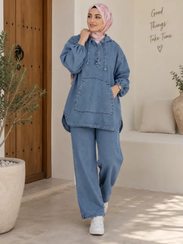 Ensemble Jean avec Capuche