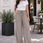 Pantalon Froissé - Gris