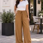 Pantalon Froissé - Marron
