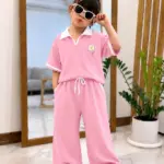Tenue Fille Fleur - Rose
